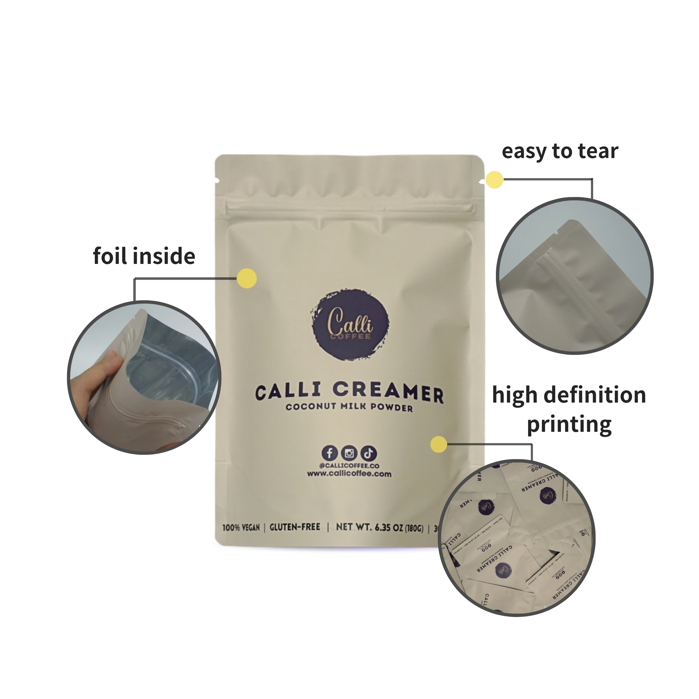 Custom printed private label matte black aluminum foil stand up pouch with zipper flat bottom coffee packaging bag with valve