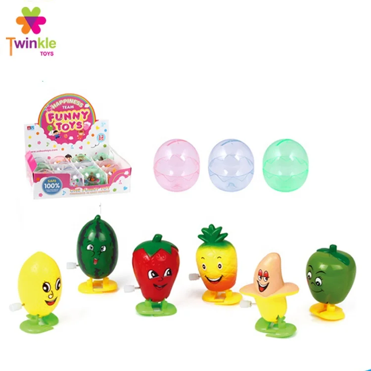Детская игрушка пластиковые яйца Капсулы Фрукты маленькие заводные игрушки рекламная игрушка