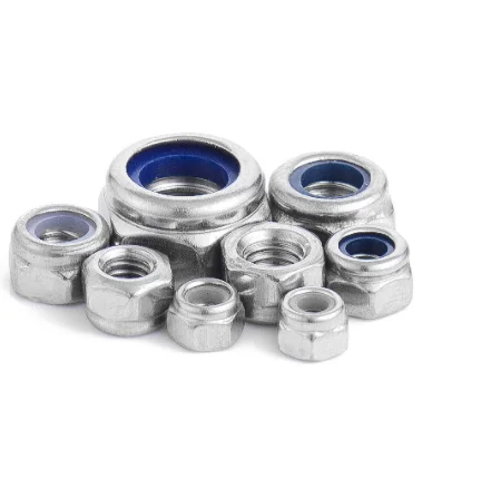 T Nuts Lock And Bolts Nutock M4 M25 Km19 Din985 Km18 Insert Self-Locking Domed Hexagon Flange with Nylon Hex Locking Nut