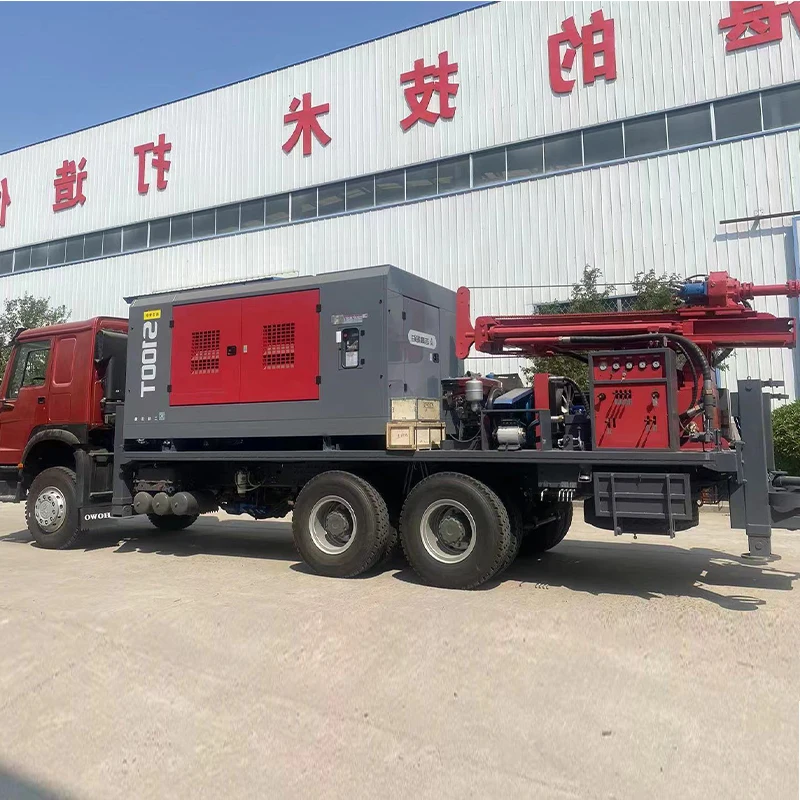 Made in China borehole water well pneumatic rock oil drilling rig machine 5000m 1500HP Skid-mounted truck mounted