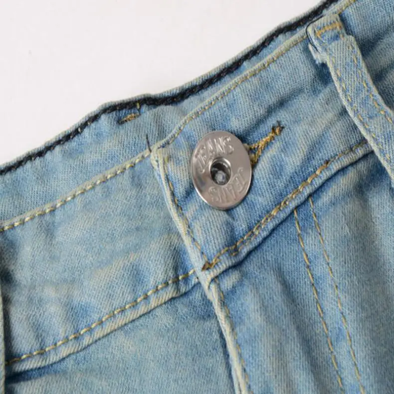 Mens Skinny Jeans Super Skinny Jeans Men Non Ripped Stretch Denim Pants Elastic Waist Big Size European