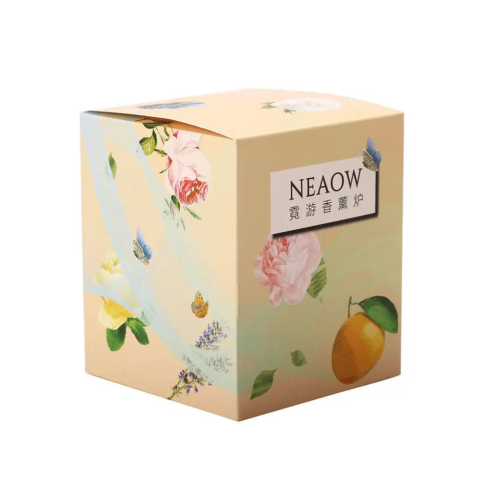 One-stop service Custom any packaging aromatherapy scented candle gift box Square Paper Box with car aromatherapy box
