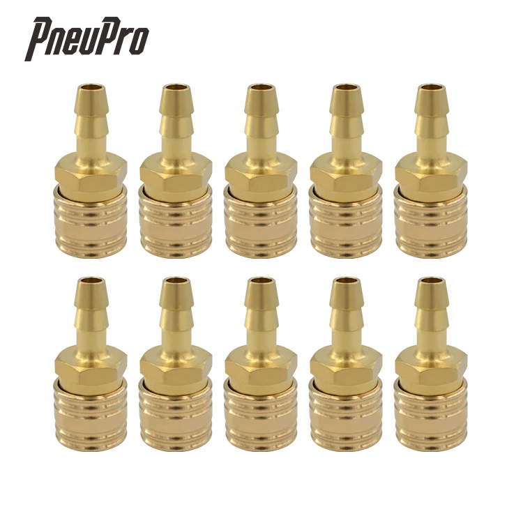 
Pneumatic gas pipe fitting 9mm hose brass quick air coupling 