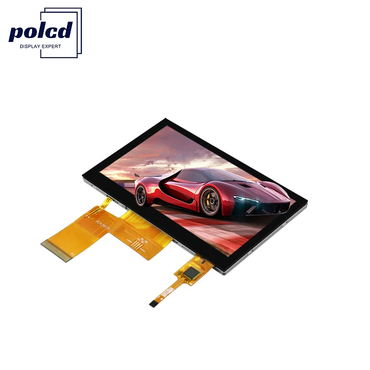 Polcd 4.3 inch LCD Module 800x480 RGB interface Normally Black CTP Touch Screen TFT LCD Displays