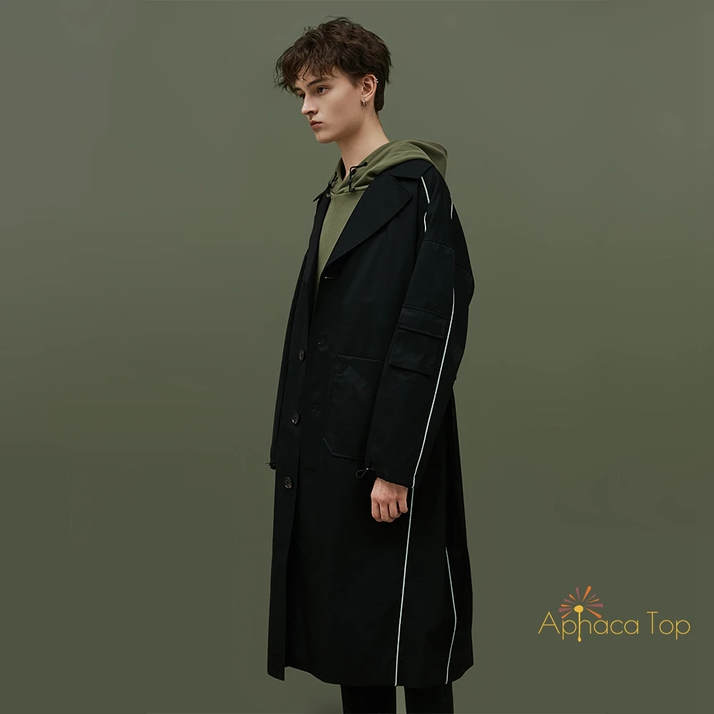 
APHACATOP 2020 OEM High Quality Trench Long Coats for Men 