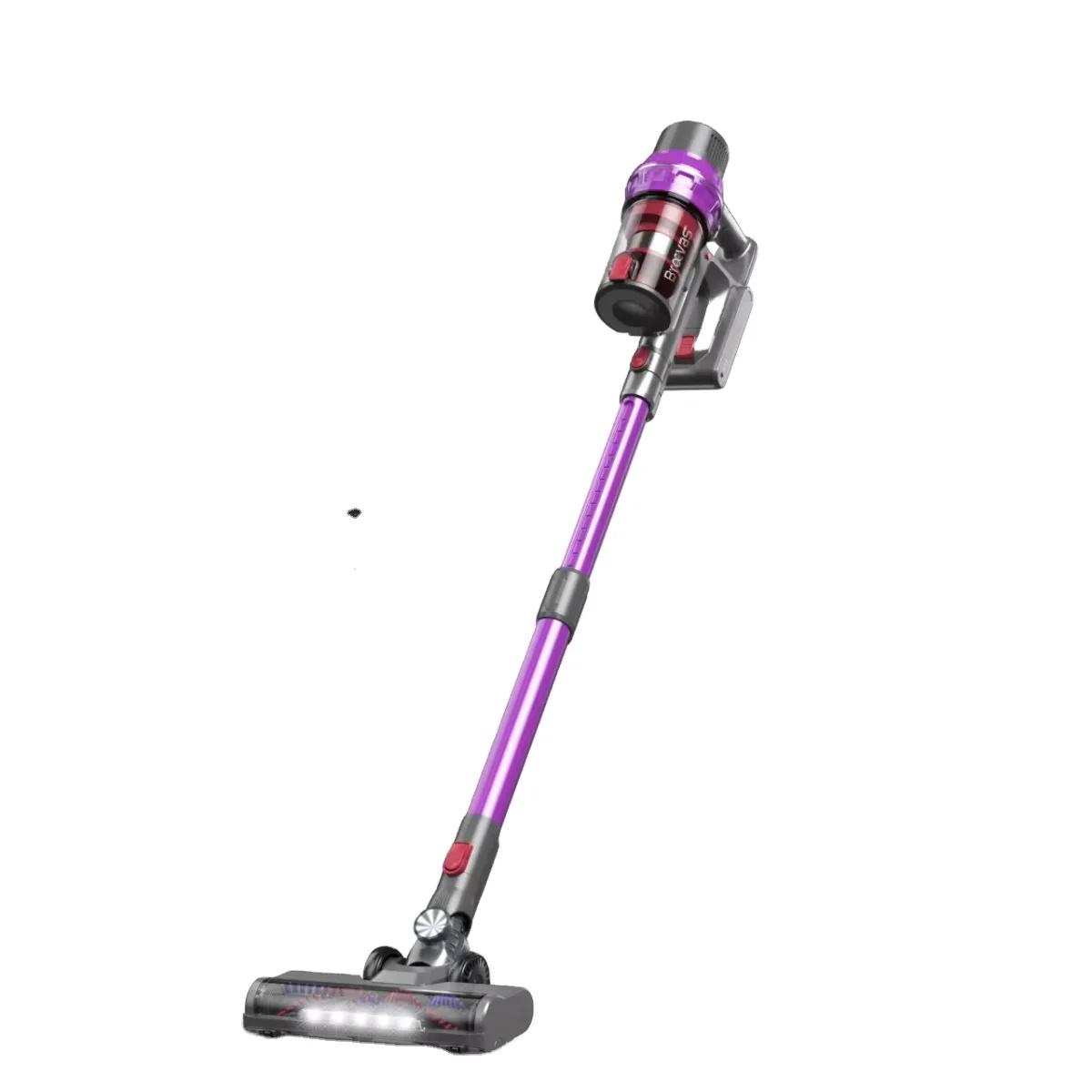 Brotec Led Light Motorized Brush Cyclone Vacuum Cleaner Telescopic Tube Cleaner Clean Carpet Floor 20kPa 380W Vacuum Cleaner