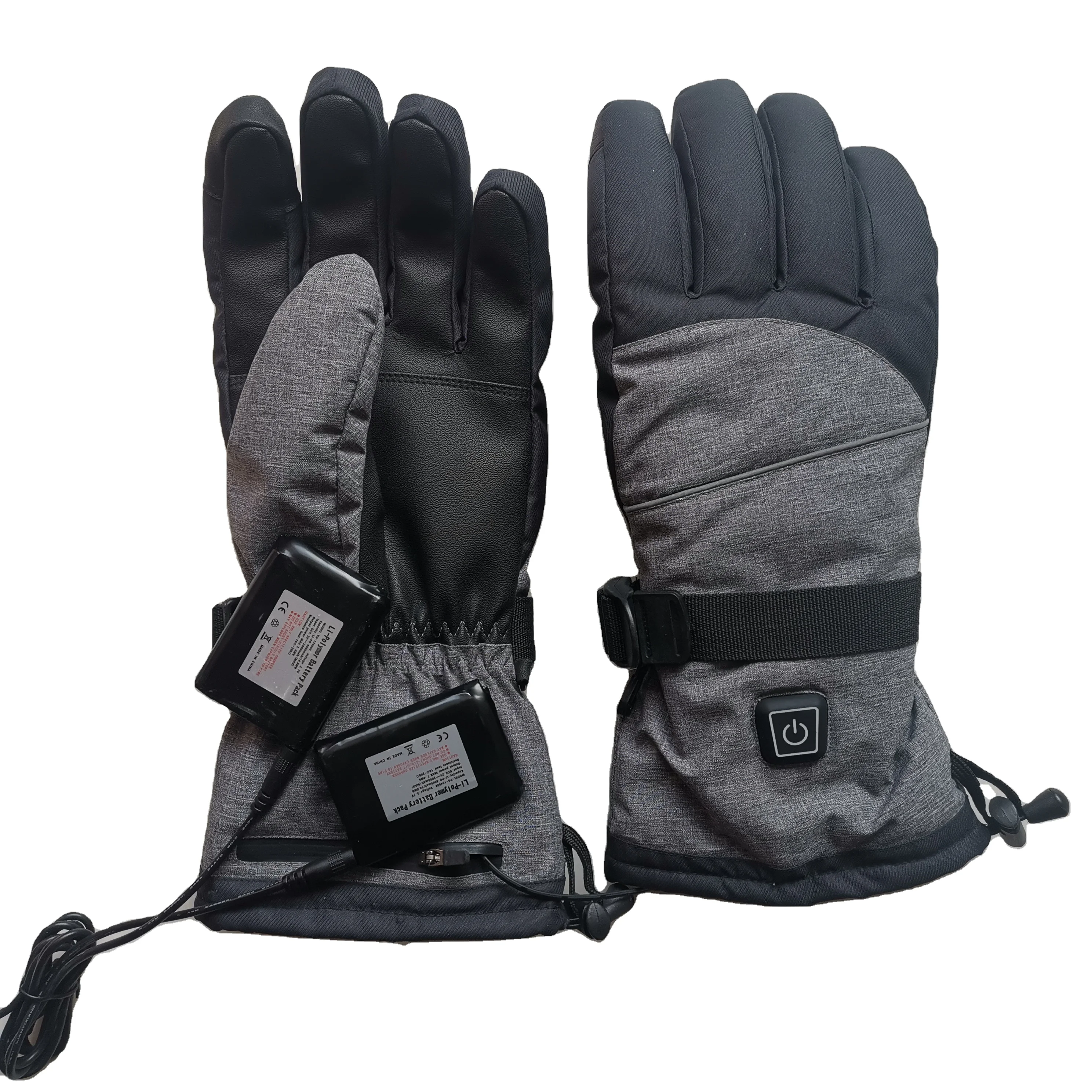 Popular Hand Warm three-speed Adjustable Temperature Cycling Motorcycle Ski  Gloves heated gloves rechargeable battery