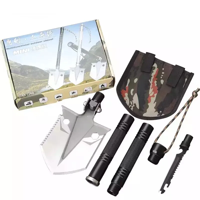 Beach Shovel Hand tool Garden Shovel Multifunctional Tool Garden Gear Camping Equipment Folding Shovel