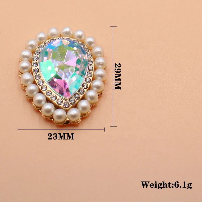23*29 mm Water drop pearl flower plate alloy accessories For Jewelry Making