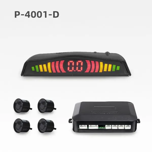 Car Parktronic Kit Display Reverse Backup Aid Radar Monitor Camera Detector Parking Sensor System