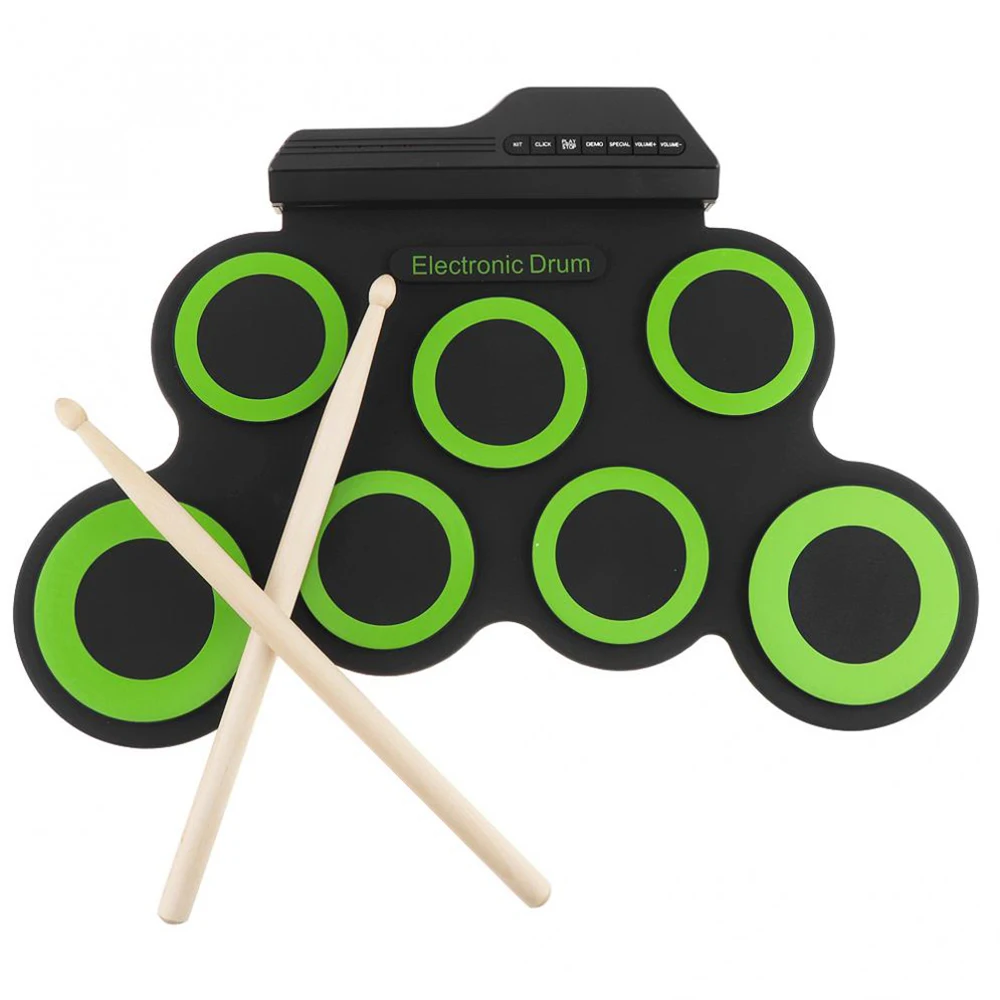 Electronic Foldable Mini USB MIDI Roll Up Drum Kit music school gift professional durm set