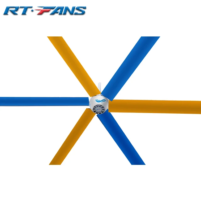 RTFANS Best Selling 6 blades HVLS in Thailand commercial ceiling fan