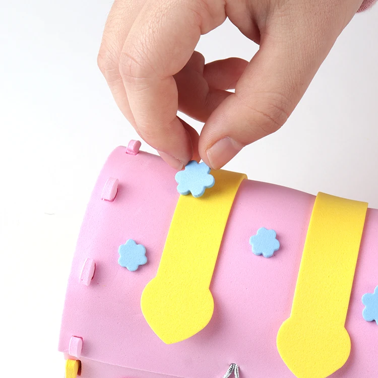 DIY Learning Educational Toy Kits Jewel Case Art 3D Eva Foam Sticker Puzzle for Kids