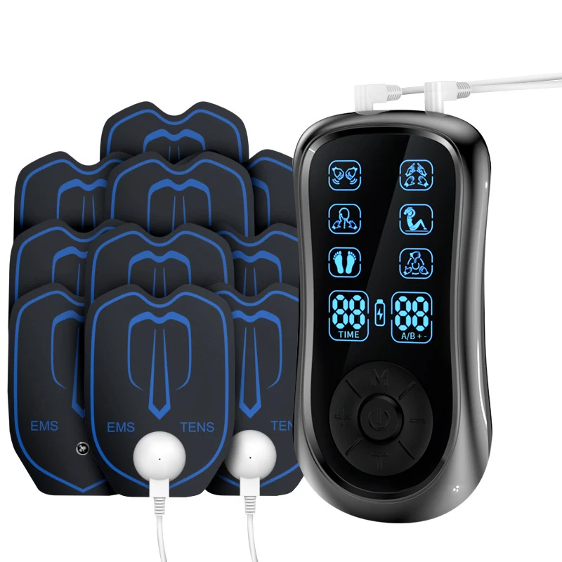 Adult Electrodes Pads Tens Unit EMS Relax Muscle Stomulator Body Massager Recovery Therapy EMS Massage