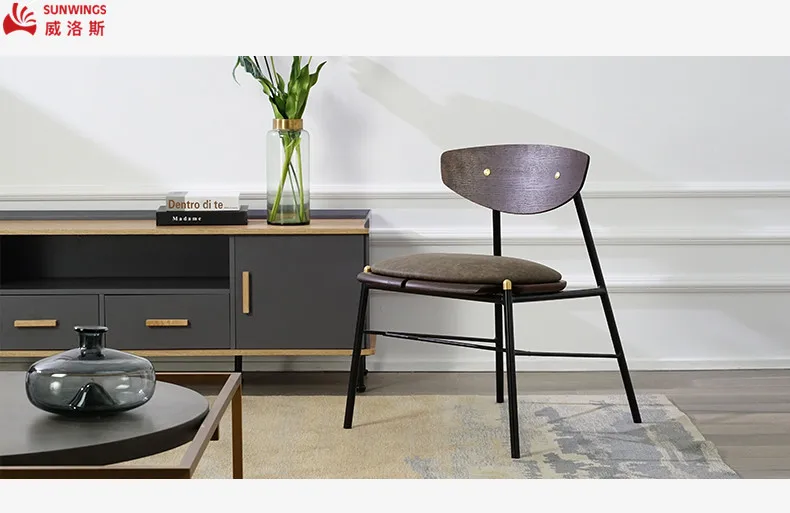 Plating Dining Chair for Hotel Nordic Fabric with Stainless Steel Leg with Copper Home Furniture Metal Carton Modern Assembly