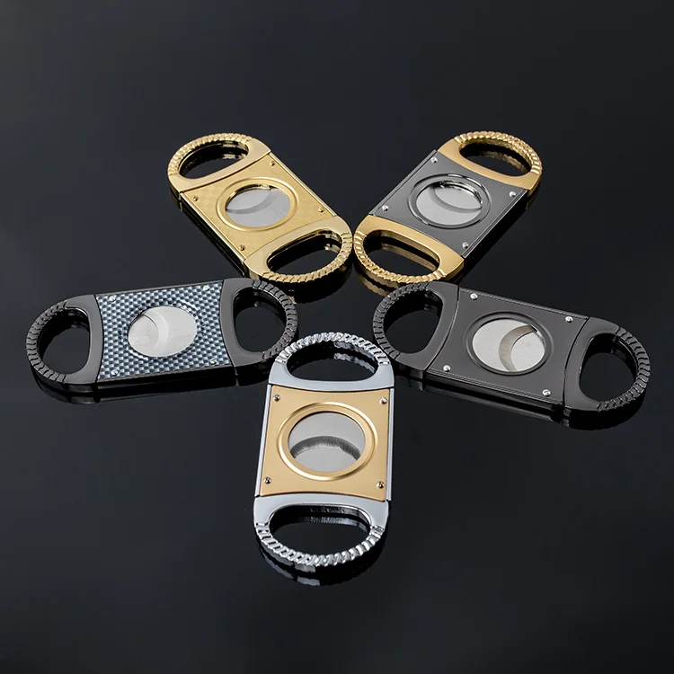 64 ring  Classic Style Stainless steel cigar scissors cigar accessories metal cigar cutter CM-049