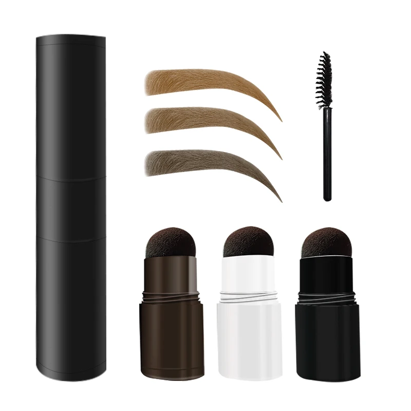 wholesale low moq custom your logo private label double ends waterproof eyebrow stamp stick