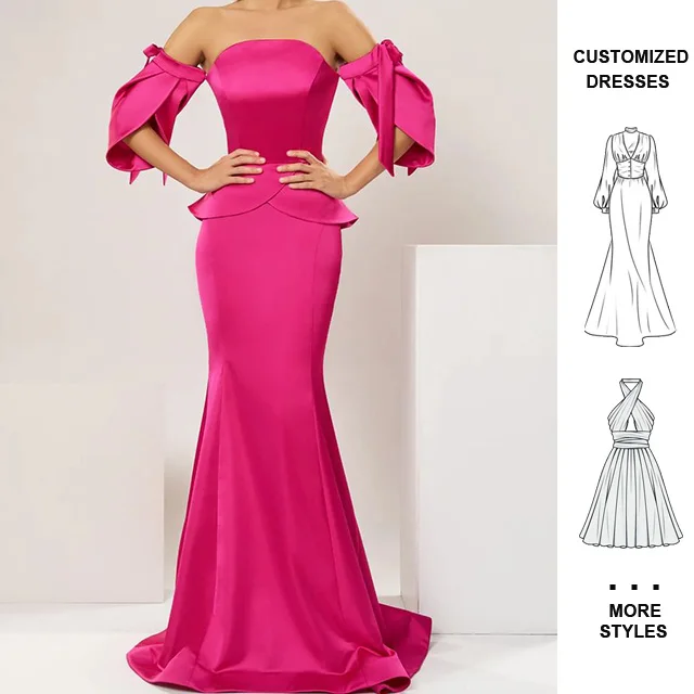 Clothing Manufacturers Customized Slim Fit Split Sleeveless Evening Dress Formal Dinner Ball Gowns For Women Evening Dresses