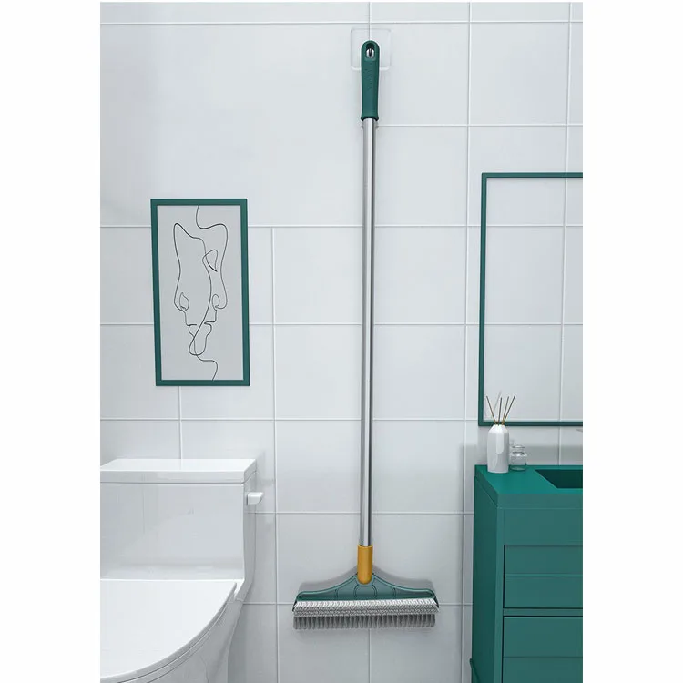 3 in 1 Bathroom Floor Seam Brush Long Handled Hard Bristled Cleaning Brush Bathroom Floor Brush