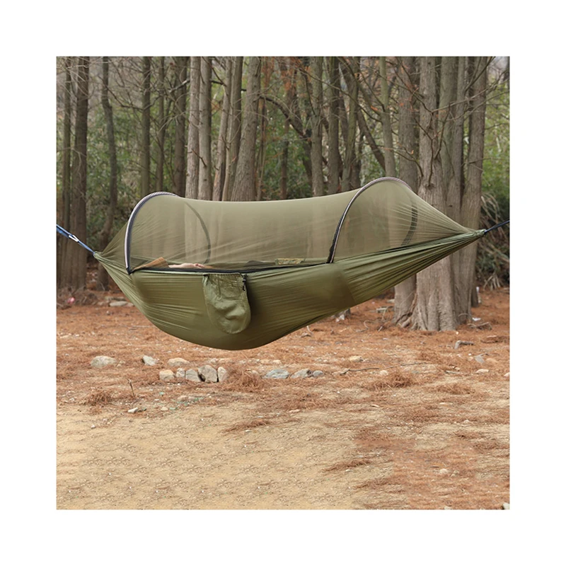 Портативный гамак 3 в 1 обновленная двойная и одинарная койка для дома улицы Воздушная кемпинга москитная