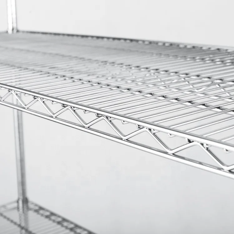 Nsf Approved Steel  Shelving  Wire Shelving Metal Chrome Rack