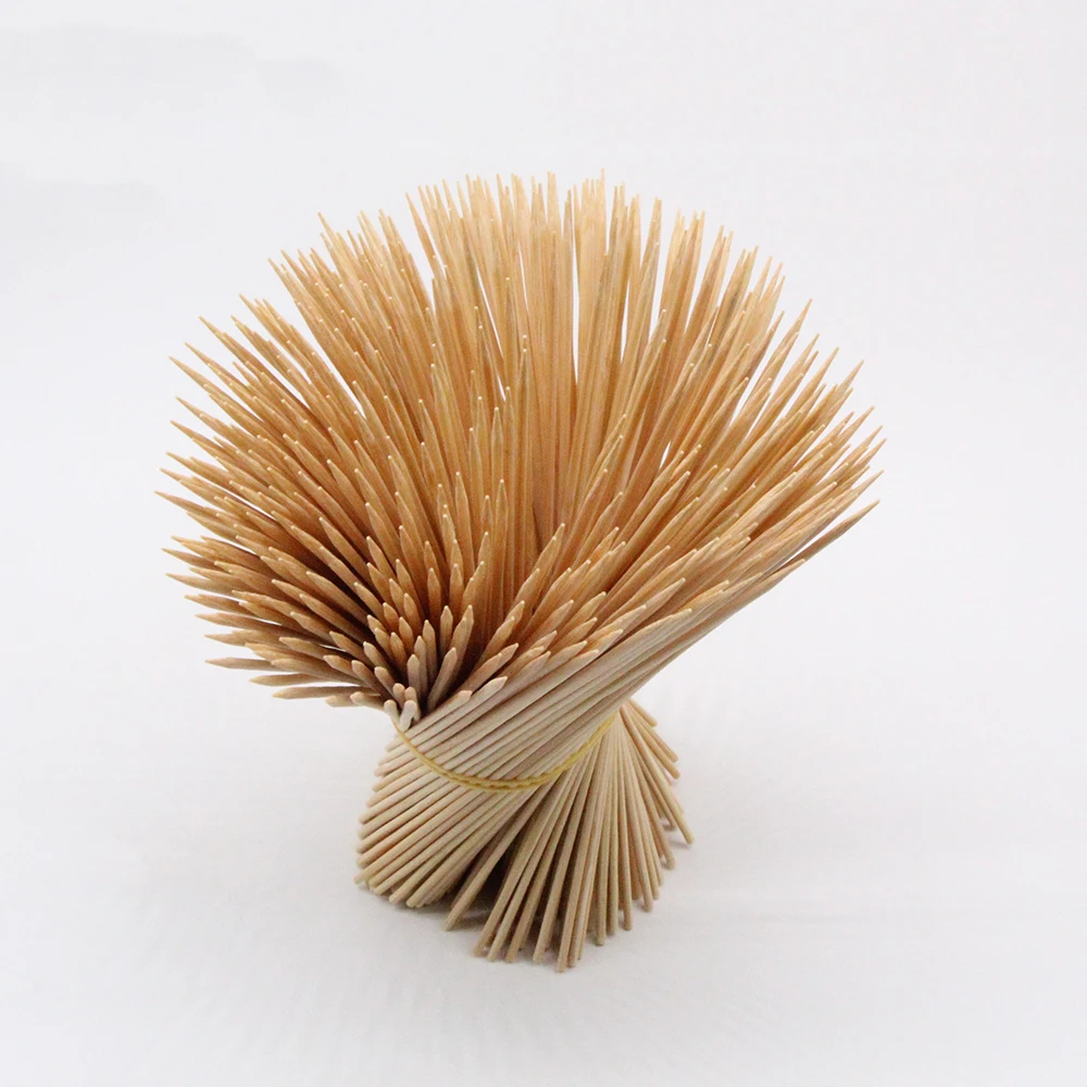 30cm 100pcs Bamboo Wooden BBQ Skewers Food Bamboo Meat Tool Barbecue Party Disposable Long Sticks Catering Grill Camping