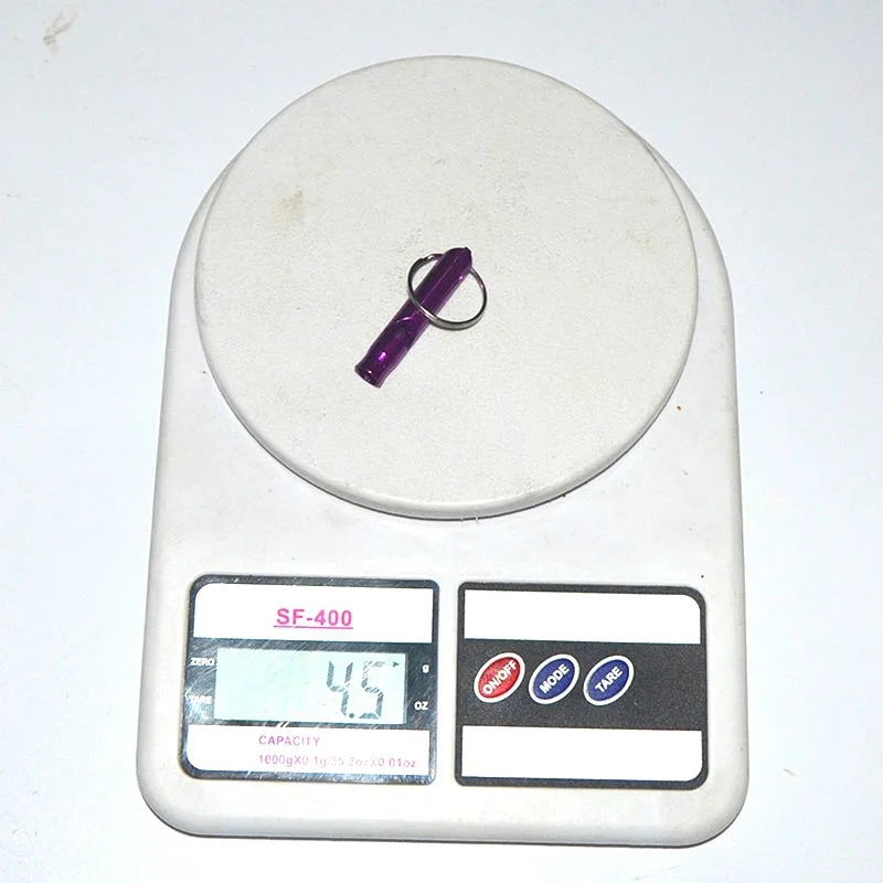 Custom Metal Hiking Outdoor Tools Survival Emergency Self Defense Whistle Keychain