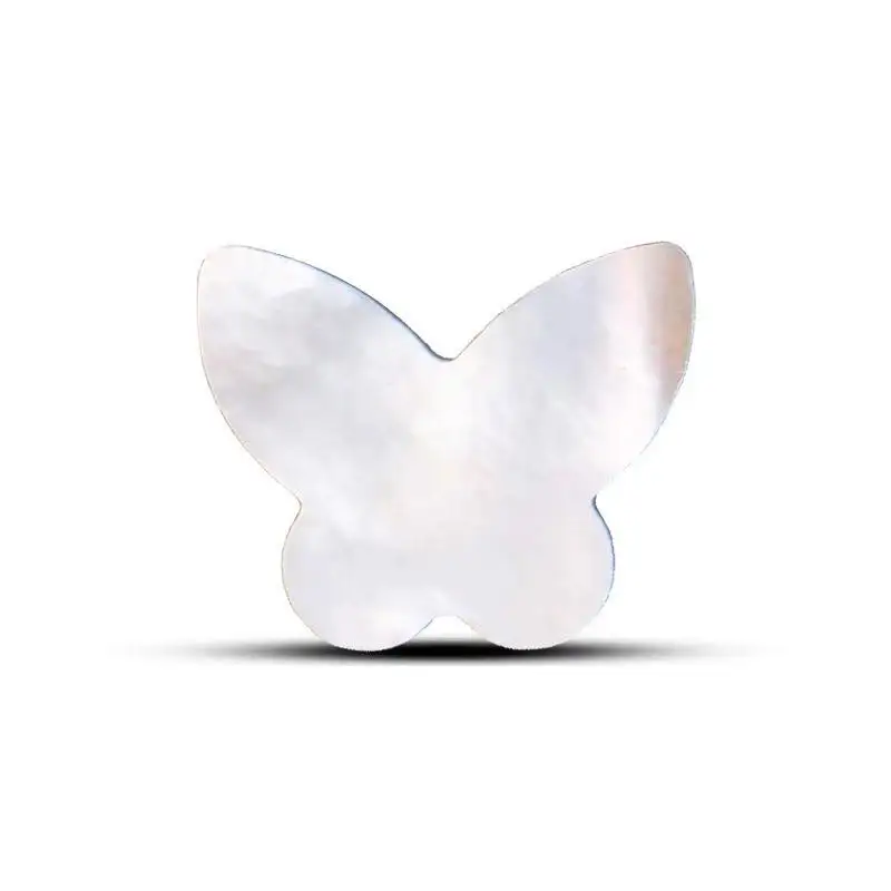 Wholesale Price Natural White MOP Double Flat Back Red Agate Butterfly Shaped M.O.P. for Jewelry