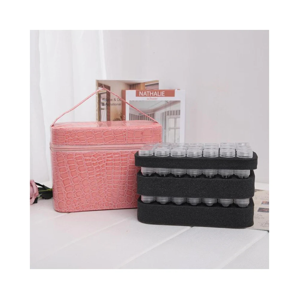 Diamond Embroidery Tools Kit 60 Bottles Carry Case Accessories Box