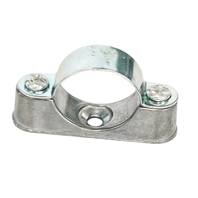 Steel Spacer Bar Saddle Pipe Clamp Manufacturer-Supplied Galvanized Heavy-Duty Clamps for Fixing Aluminum Off-Wall Code Pipes