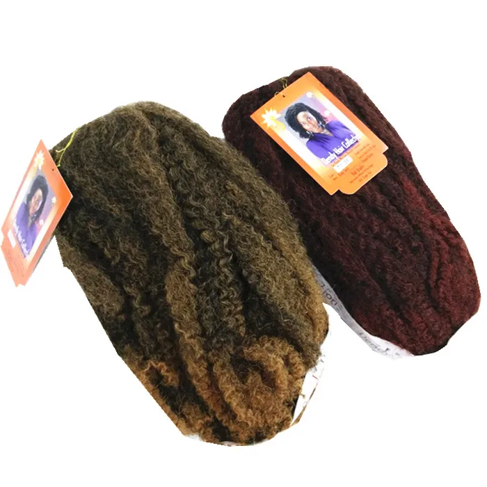 
flame retardant kinky twist braids BLACK 120GR Dendy hair extensions for black women 