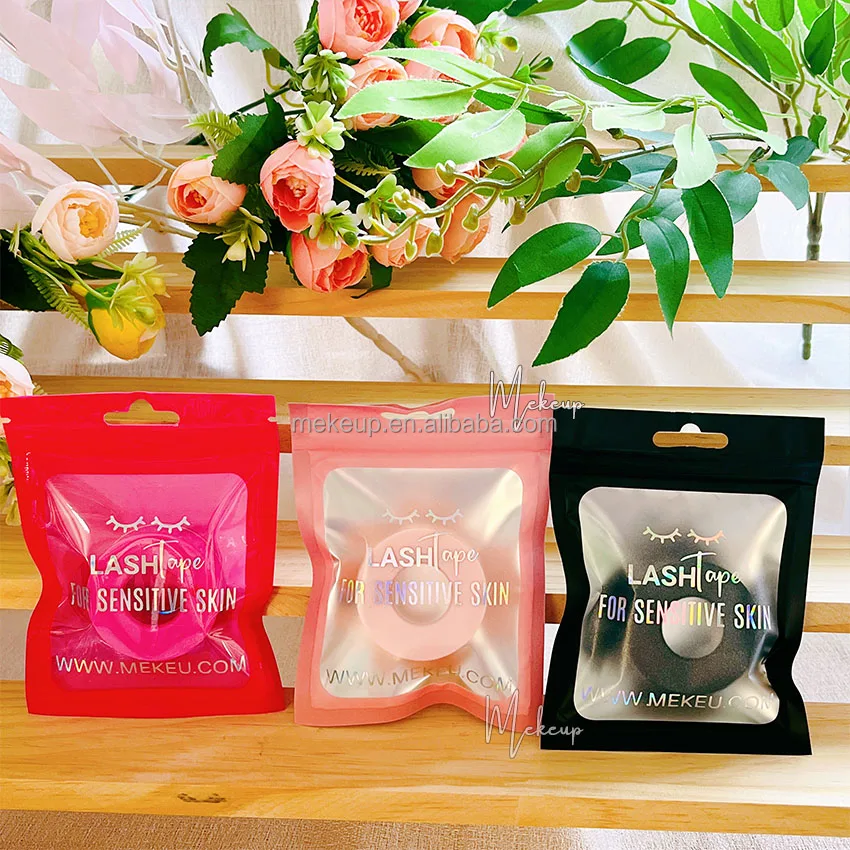 Lash extensions cassette medical green white eye micropore breathable sensitive sticky lash tap