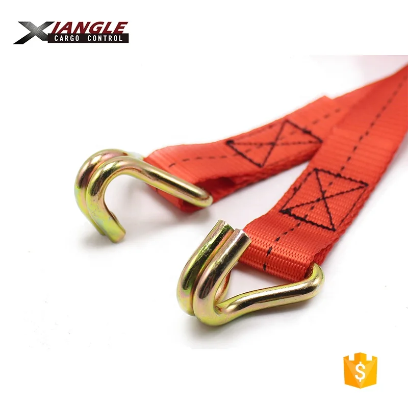 25 мм x 6 м, зажимные ремни с храповым механизмом и J-образными крючками