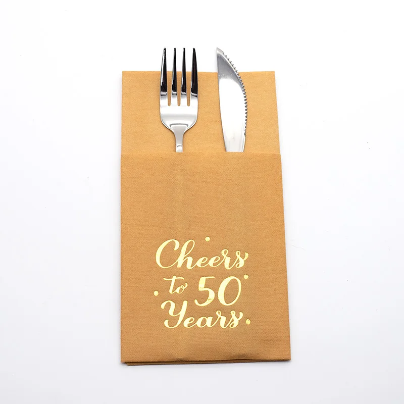Hot Sale High Quality Airlaid Custom Paper Napkin Dyed Napkin Pocket Colored Paper Napkins & Serviettes Accept Customized Logo