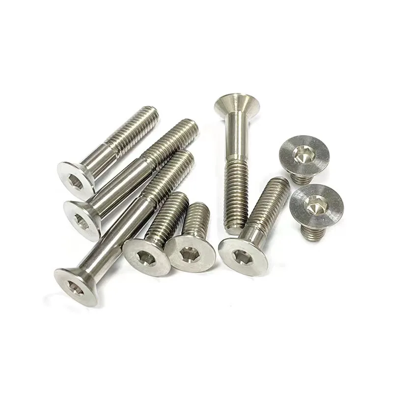 Customized Special torx allen hex socket material titanium half thread machine screw