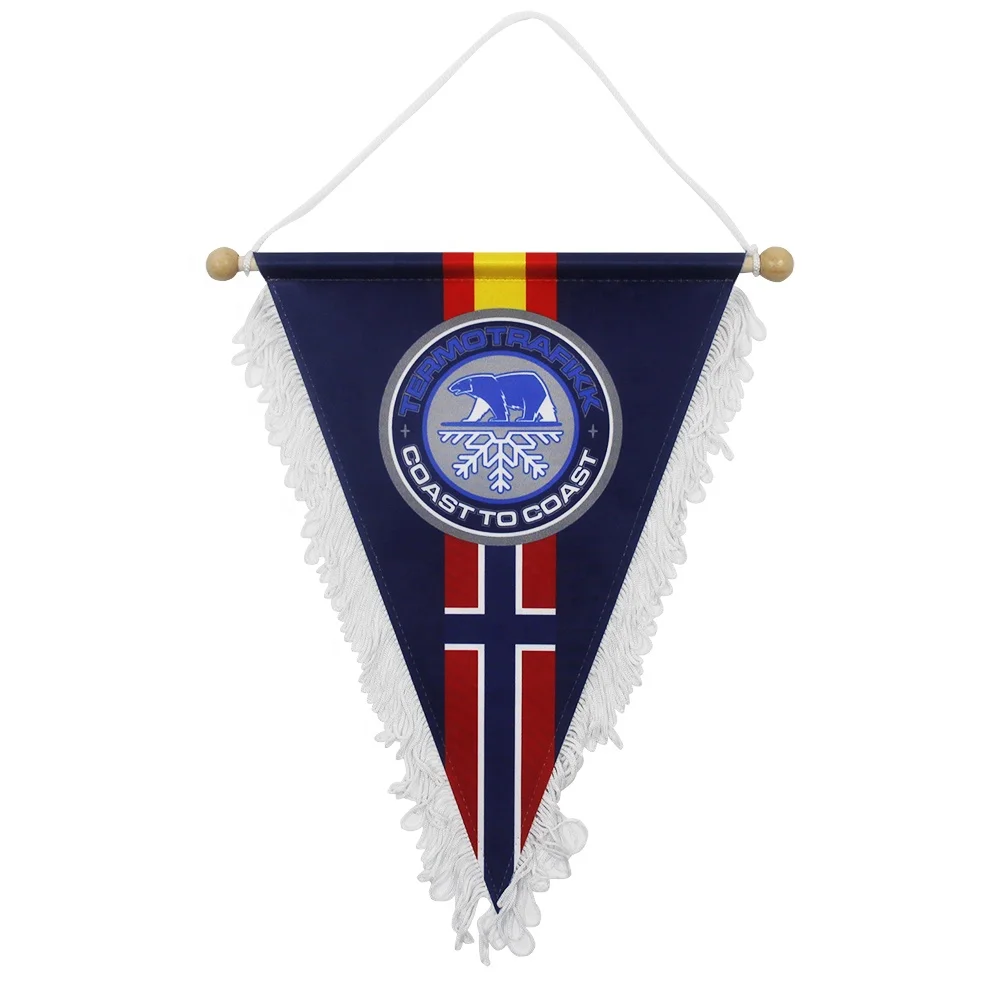 Best Selling 4 X 6 Inch Mini Flag Fringy Window Hanging Flag Banner Car Fringed Hanging Flag With Suction Cup