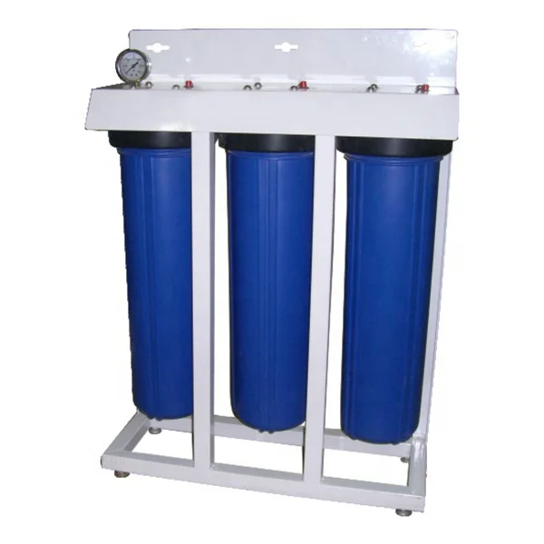 Triple 20 inch Big Blue  Filtration Water Filter With Steel Bracket KK-T-8