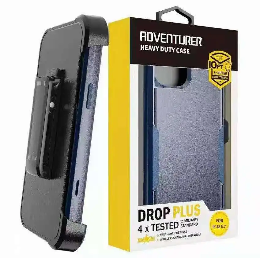 Honatop full body armor for Iphone 13 pro max with/without back clip Defender  phone case