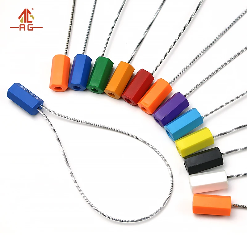 security pull tight container metal hexagonal tamper proof wire cable seals