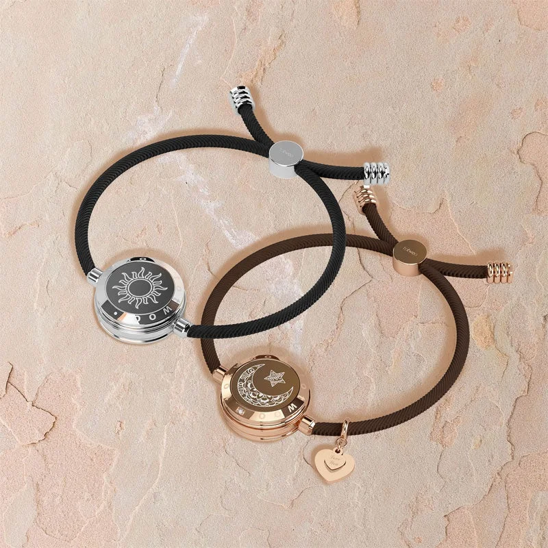 TOTWOO love Unique couple bracelet for Long Distance electronic Interactive smart Bracelet Couple Love Jewelry wearable devices