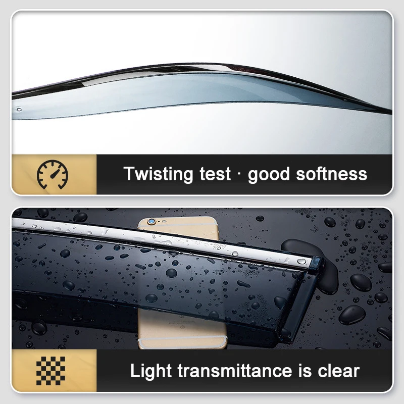 Car Exterior Original Car Window Deflector Ventilation Window Sunshade Rain Shield For Volkswagen ID.4 2021