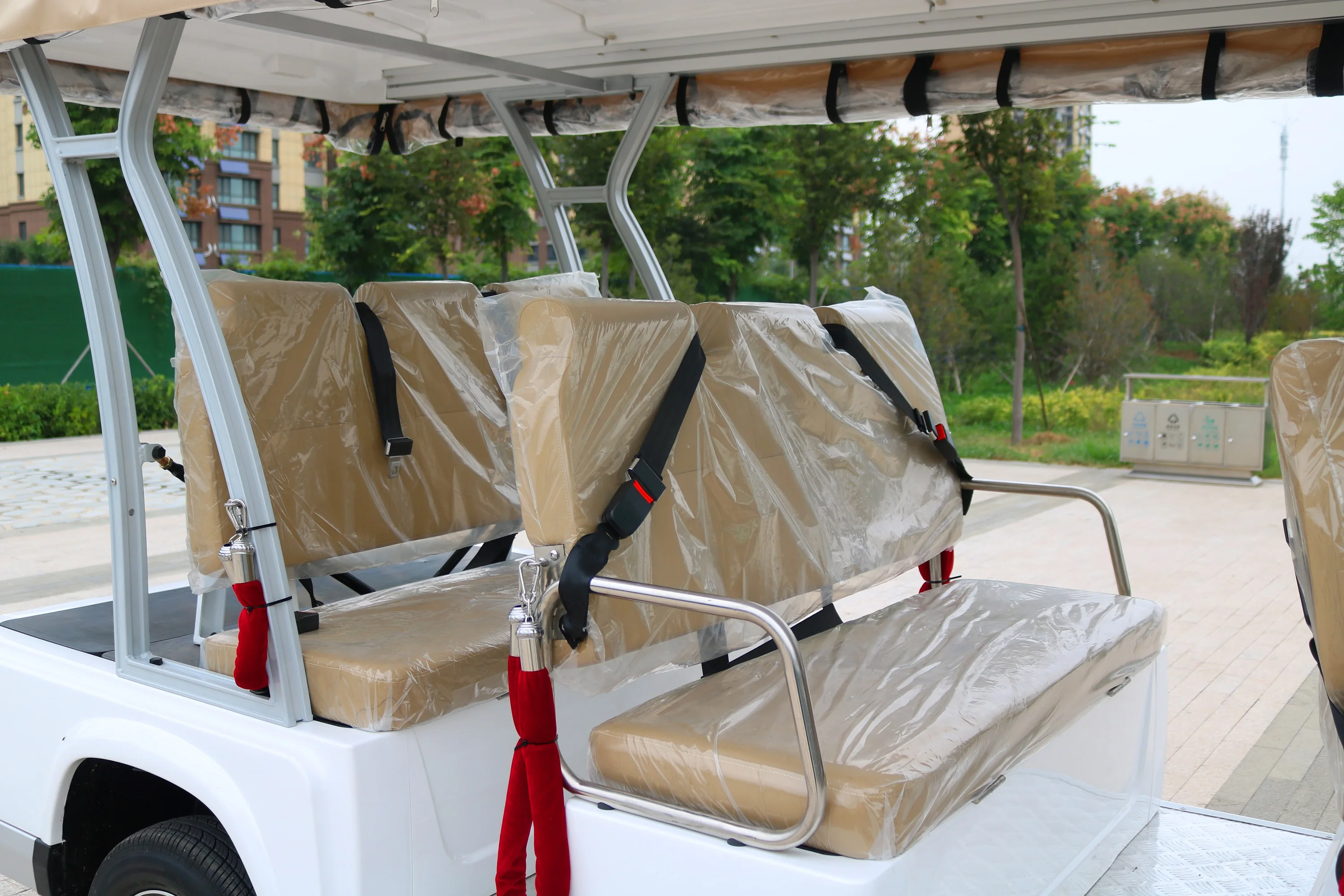 Brand New 8 Person 72V Electric Lifted Sitseeing Cart Off Road Buggy With Lithium Battery 8 Wheel Electric Golf Cart For Sale