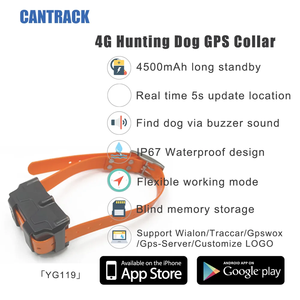 GPS трекер в реальном времени для безопасности собак Cantrack производитель Смарт ошейник