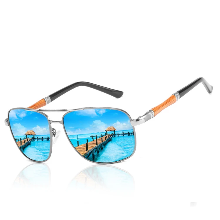 Square sunglasses colorful film fishing glasses fishing polarized men black
