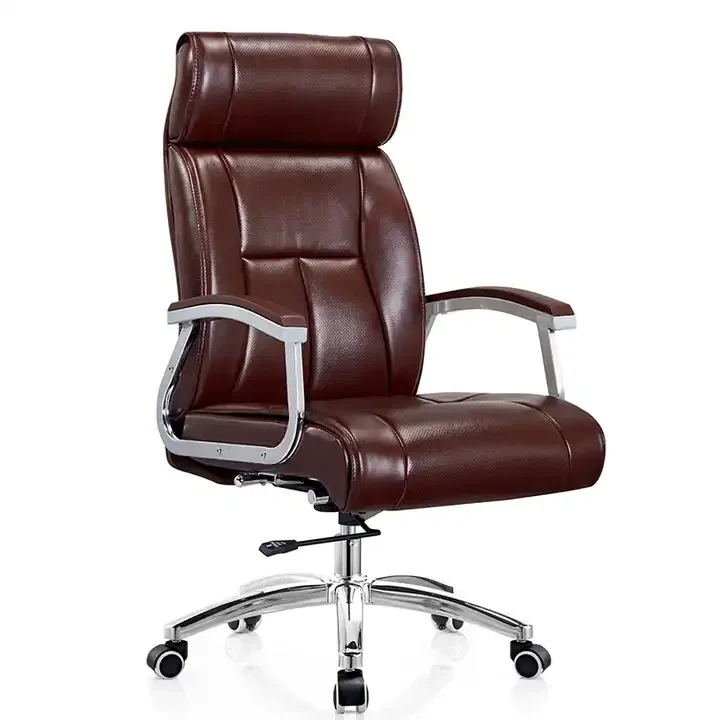 rown Ergonomic Executive Office PU Leather Swivel Desk Chairs Adjustable Height Reclining Chair