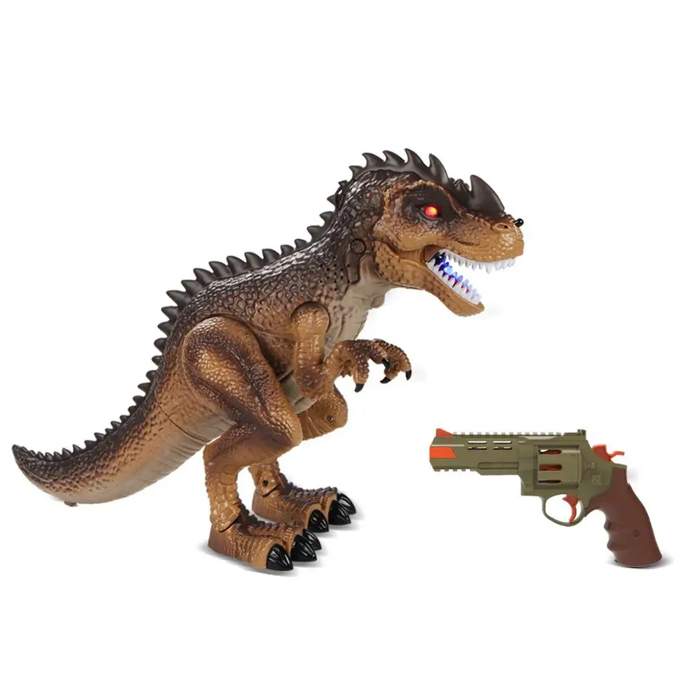 DF 2020 knock down Tyrannosaurus fight shoot dinosaurs smart toys for boys dinosaur toys set best toy for children