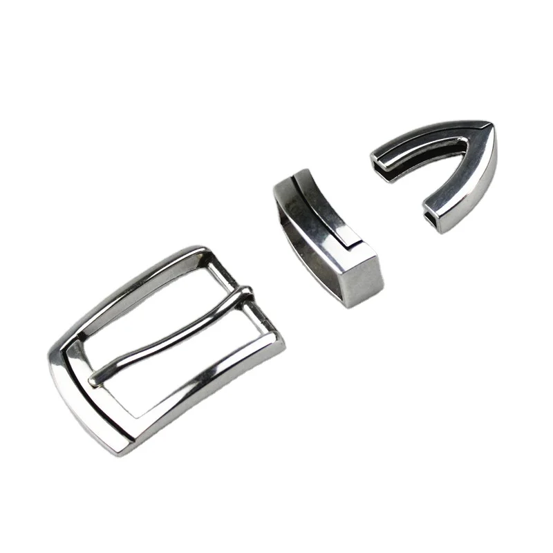 wholesales Leathercraft Hardware Metal Buckle 30mm Finish Men Belt Buckle Set Accessories For Leather