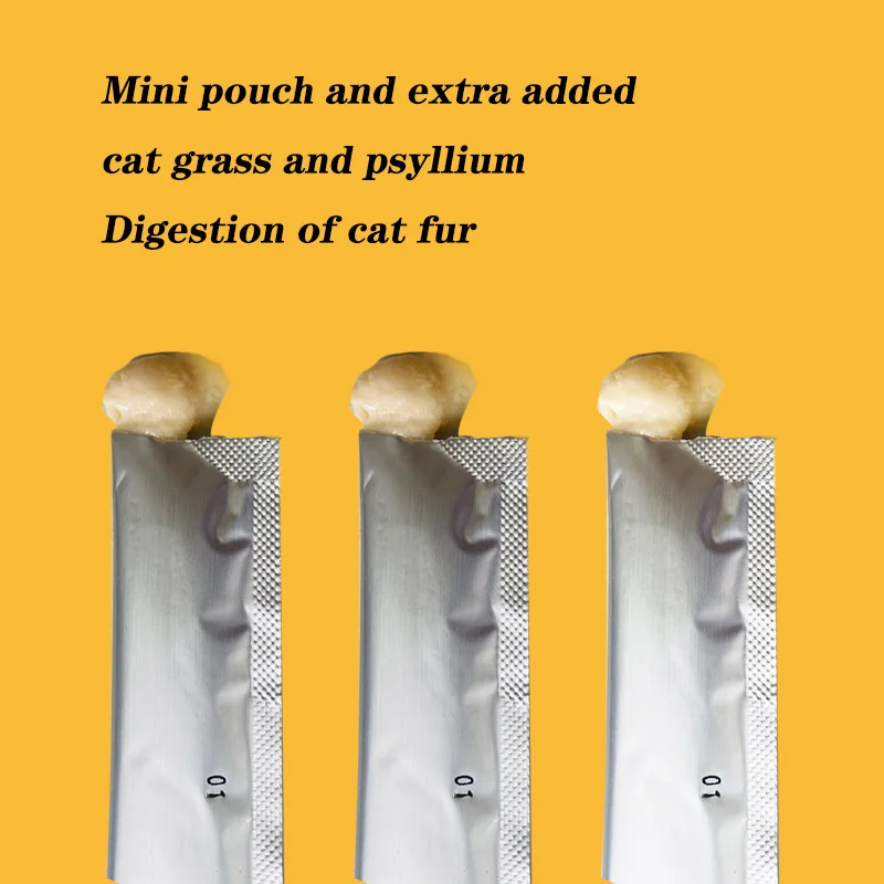 Factory price Melty Creamy Cat Treats Soft Snack for 1 Year and Above 15g x 5 Sticks cat creamy treats