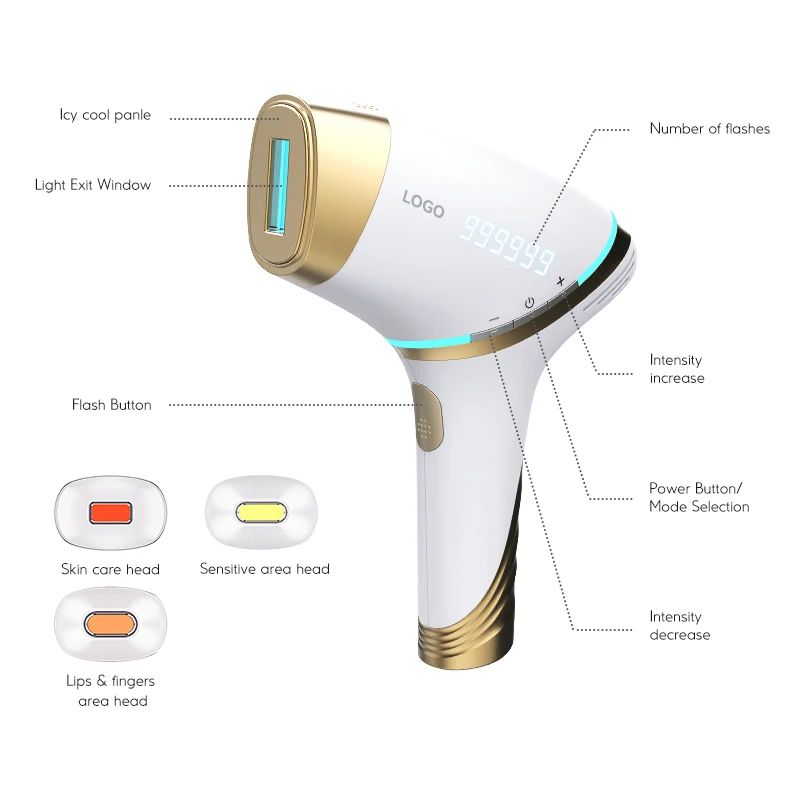 OEM Home Use Skin Rejuvenation Permanent Laser IPL Hair Removal Painless Portable Hair Removal Device