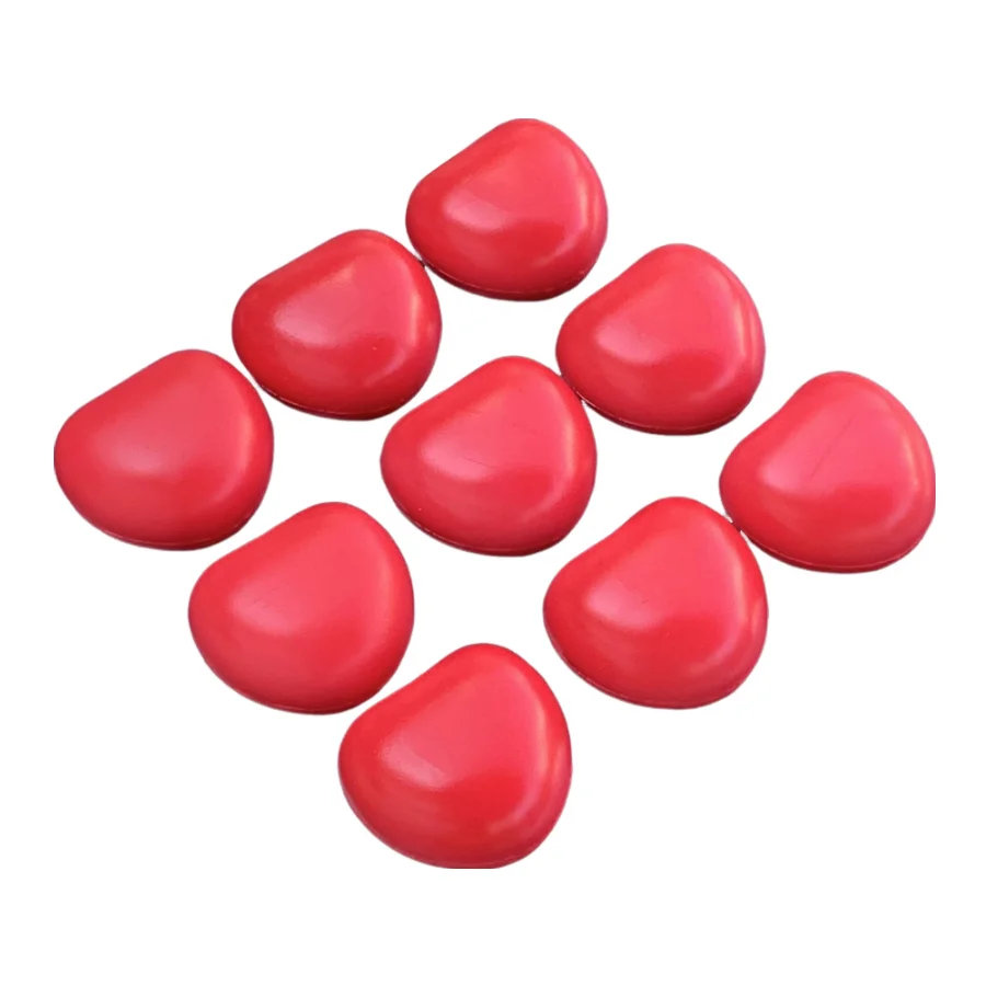 5.2inch Heart Shaped Red Stress Balls Slow Rebound Toys Gift Mini Foam Party Hand Cute Squeeze Fun Grip Strength Exercise Custom